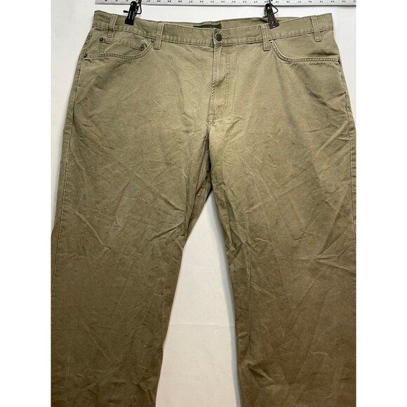 Eddie Bauer jeans mens 43 x 32 distressed straight brown work - Picture 13 of 16